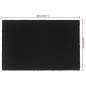 vidaXL Felpudo de fibra de coco negro 65x100 cm vidaXL Felpudo de fibra de coco negro 65x100 cm