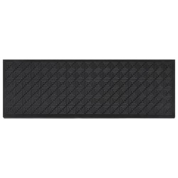 vidaXL Alfombrillas de escalera de goma 5 uds 25x75 cm