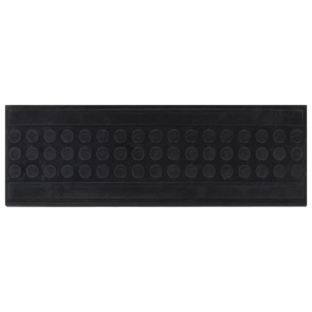 vidaXL Alfombrillas de escalera de goma 10 uds goma 25x75 cm