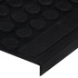 vidaXL Alfombrillas de escalera de goma 10 uds goma 25x75 cm vidaXL Alfombrillas de escalera de goma 10 uds goma 25x75 cm