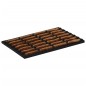 vidaXL Felpudo rectangular de goma y fibra de coco 40x60 cm vidaXL Felpudo rectangular de goma y fibra de coco 40x60 cm