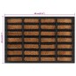 vidaXL Felpudo rectangular de goma y fibra de coco 40x60 cm vidaXL Felpudo rectangular de goma y fibra de coco 40x60 cm