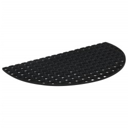 vidaXL Felpudo semicircular de goma 45x75 cm