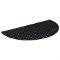 vidaXL Felpudo semicircular de goma 45x75 cm