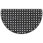 vidaXL Felpudo semicircular de goma 45x75 cm