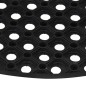 vidaXL Felpudo semicircular de goma 45x75 cm