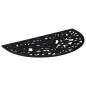 vidaXL Felpudo semicircular de goma 45x75 cm vidaXL Felpudo semicircular de goma 45x75 cm