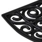vidaXL Felpudo semicircular de goma 45x75 cm vidaXL Felpudo semicircular de goma 45x75 cm