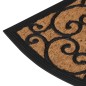 vidaXL Felpudo semicircular de goma y fibra de coco 45x75 cm vidaXL Felpudo semicircular de goma y fibra de coco 45x75 cm