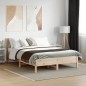 vidaXL Estructura de cama con cabecero madera maciza pino 120x200 cm vidaXL Estructura de cama con cabecero madera maciza pino 120x200 cm