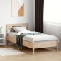 vidaXL Estructura de cama con cabecero madera maciza pino 75x190 cm vidaXL Estructura de cama con cabecero madera maciza pino 75x190 cm