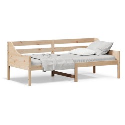 vidaXL Sofá cama madera maciza de pino 90x200 cm