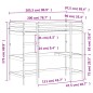 vidaXL Cama alta con escritorio madera maciza pino marrón 90x200 cm