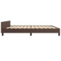 vidaXL Estructura de cama cabecero cuero sintético marrón 200x200 cm vidaXL Estructura de cama cabecero cuero sintético marrón 200x200 cm