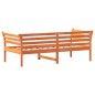 vidaXL Sofá cama de madera maciza de pino marrón cera 75x190 cm vidaXL Sofá cama de madera maciza de pino marrón cera 75x190 cm