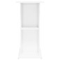vidaXL Soporte acuario madera ingeniería blanco brillo 75x36x72,5 cm vidaXL Soporte acuario madera ingeniería blanco brillo 75x36x72,5 cm