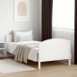 vidaXL Estructura de cama con cabecero madera pino blanco 75x190 cm vidaXL Estructura de cama con cabecero madera pino blanco 75x190 cm