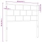 vidaXL Cabecero de metal negro 75 cm vidaXL Cabecero de metal negro 75 cm