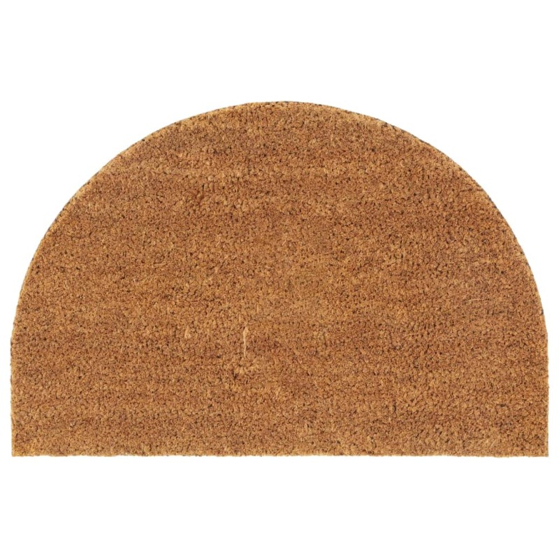 vidaXL Felpudo semicircular de fibra de coco natural 40x60 cm vidaXL Felpudo semicircular de fibra de coco natural 40x60 cm