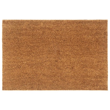 vidaXL Felpudo semicircular de fibra de coco natural 60x90 cm
