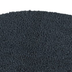 vidaXL Felpudo semicircular de fibra de coco gris oscuro 40x60 cm