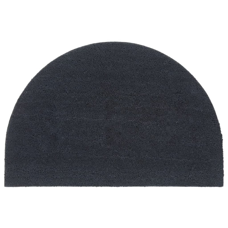 vidaXL Felpudo semicircular de fibra de coco gris oscuro 60x90 cm vidaXL Felpudo semicircular de fibra de coco gris oscuro 60x90 cm