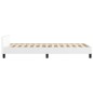 vidaXL Estructura de cama con cabecero cuero sintético blanco 90x190cm vidaXL Estructura de cama con cabecero cuero sintético blanco 90x190cm