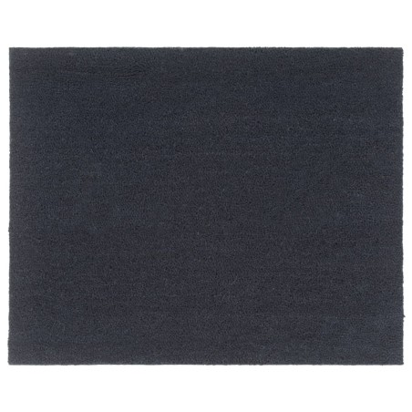vidaXL Felpudo de fibra de coco gris oscuro 80x100 cm