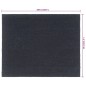 vidaXL Felpudo de fibra de coco gris oscuro 80x100 cm vidaXL Felpudo de fibra de coco gris oscuro 80x100 cm