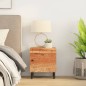 vidaXL Mesita de noche de madera maciza de acacia 40x33x46 cm