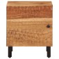 vidaXL Mesita de noche de madera maciza de acacia 40x33x46 cm