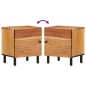 vidaXL Mesita de noche de madera maciza de acacia 40x33x46 cm
