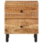 vidaXL Mesita de noche de madera maciza de acacia 40x33x46 cm vidaXL Mesita de noche de madera maciza de acacia 40x33x46 cm