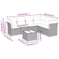 vidaXL Set de comedor de jardín 7 pzas y cojines ratán sintético negro vidaXL Set de comedor de jardín 7 pzas y cojines ratán sintético negro