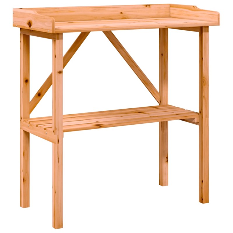 vidaXL Mesa para plantas con estante madera abeto marrón 78x38x82,5 cm vidaXL Mesa para plantas con estante madera abeto marrón 78x38x82,5 cm