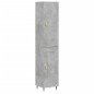vidaXL Aparador de madera contrachapada gris hormigón 34,5x34x180 cm vidaXL Aparador de madera contrachapada gris hormigón 34,5x34x180 cm