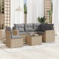 vidaXL Juego de sofás jardín con cojines 6 pzas ratán sintético beige vidaXL Juego de sofás jardín con cojines 6 pzas ratán sintético beige