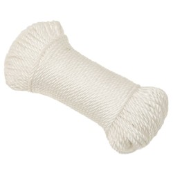 vidaXL Cuerda de trabajo polipropileno blanco 3 mm 50 m