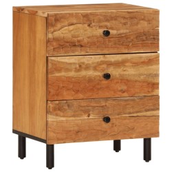 vidaXL Mesita de noche madera maciza de acacia 50x33x60 cm