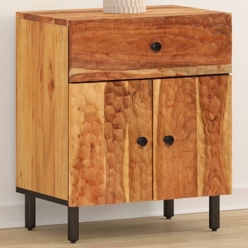 vidaXL Mesita de noche madera maciza de acacia 50x33x60 cm vidaXL Mesita de noche madera maciza de acacia 50x33x60 cm