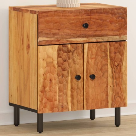 vidaXL Mesita de noche madera maciza de acacia 50x33x60 cm