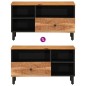 vidaXL Mueble de TV madera maciza de acacia 80x33x46 cm