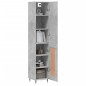 vidaXL Aparador de madera contrachapada gris hormigón 34,5x34x180 cm vidaXL Aparador de madera contrachapada gris hormigón 34,5x34x180 cm