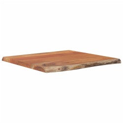 vidaXL Mesa auxiliar madera maciza acacia borde natural 40x40x2,5 cm