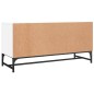 vidaXL Mueble de TV con puertas de vidrio blanco 102x37x50 cm