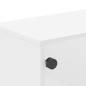 vidaXL Mueble de TV con puertas de vidrio blanco 102x37x50 cm