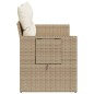 vidaXL Sofá de jardín con cojines de 2 plazas ratán sintético beige vidaXL Sofá de jardín con cojines de 2 plazas ratán sintético beige