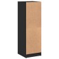vidaXL Aparador con puertas de vidrio negro 35x37x109 cm