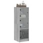 vidaXL Aparador con puertas de vidrio gris Sonoma 35x37x109 cm vidaXL Aparador con puertas de vidrio gris Sonoma 35x37x109 cm