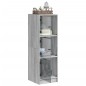 vidaXL Aparador con puertas de vidrio gris Sonoma 35x37x109 cm vidaXL Aparador con puertas de vidrio gris Sonoma 35x37x109 cm